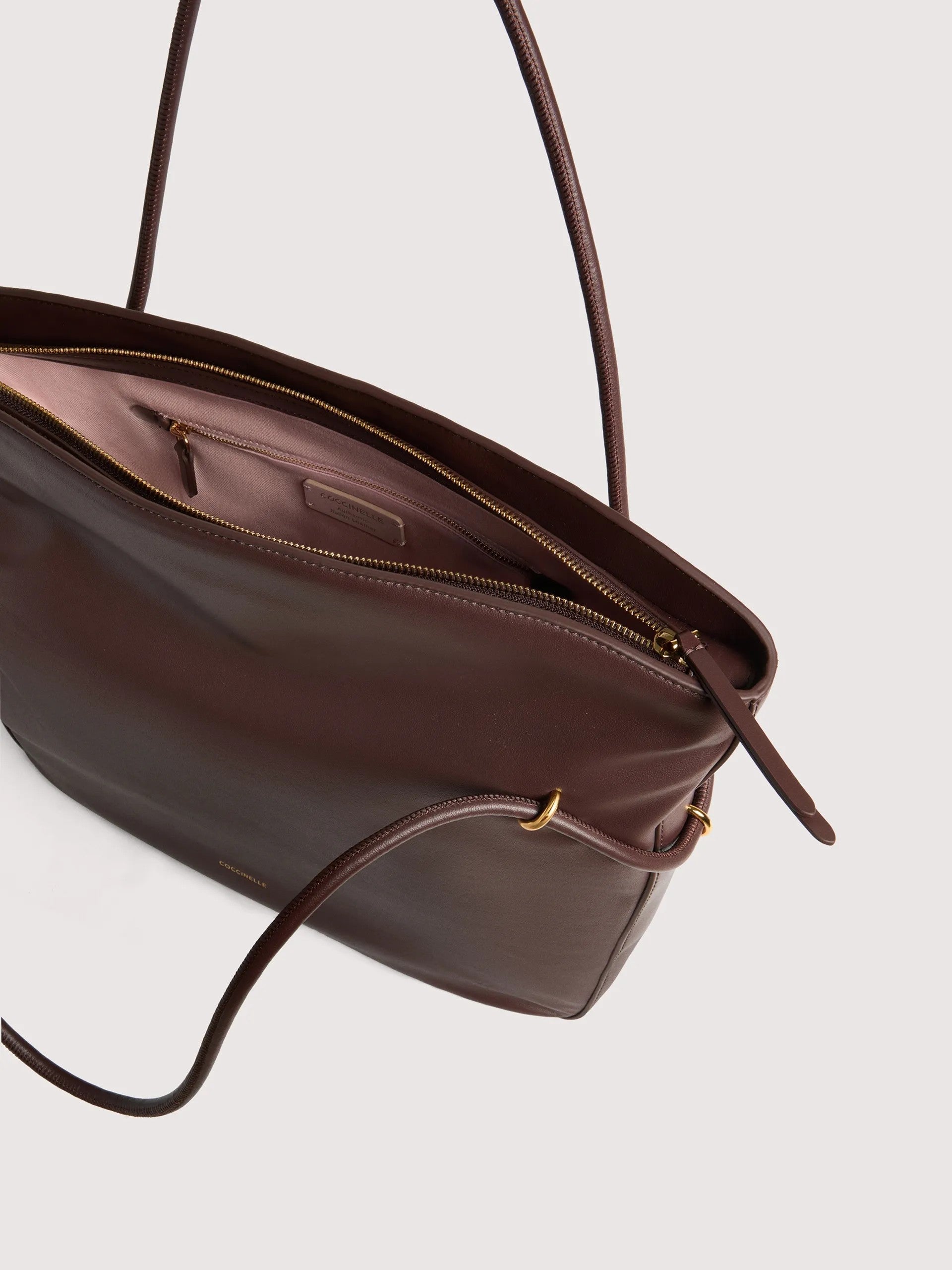 Coccinelle borsa shopping in pelle "Lizzie" Marrone E1VEP110101.R49 BERRY