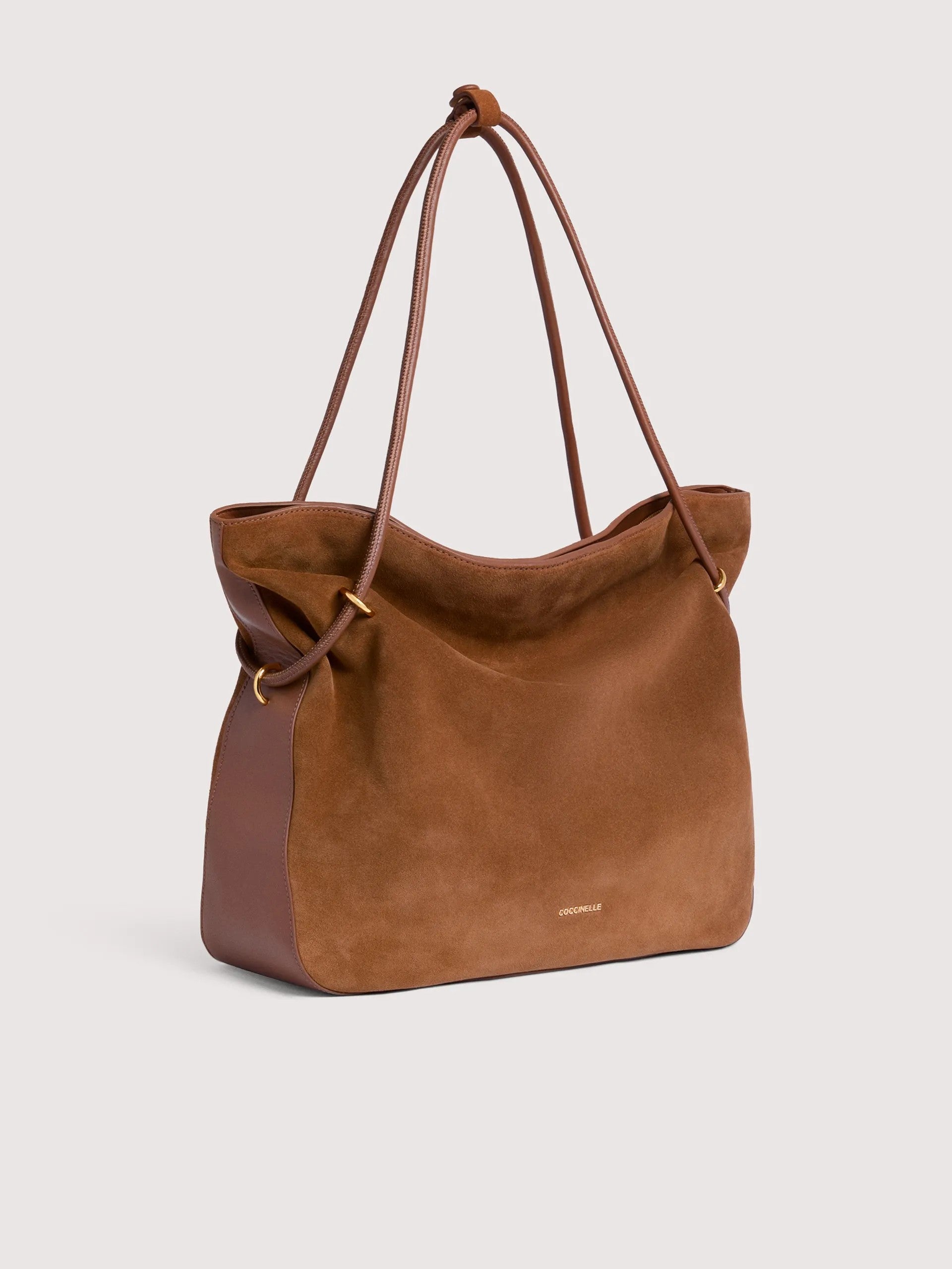 Coccinelle borsa shopping in camoscio "Lizzie" Cuoio E1VEQ110101.W11 COGNAC