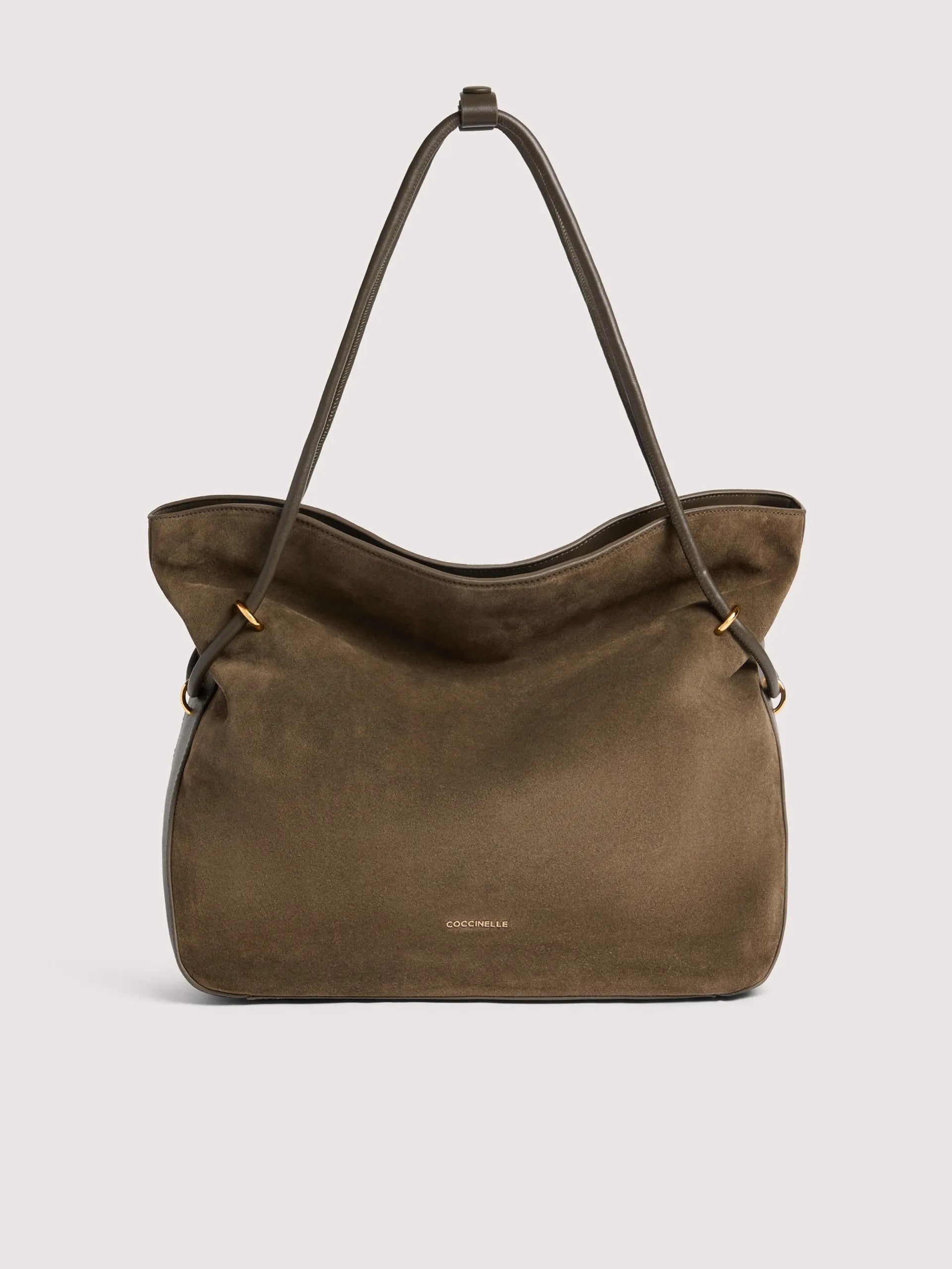 Coccinelle borsa shopping in camoscio "Lizzie" Verde E1VEQ110101.W25 FANGO