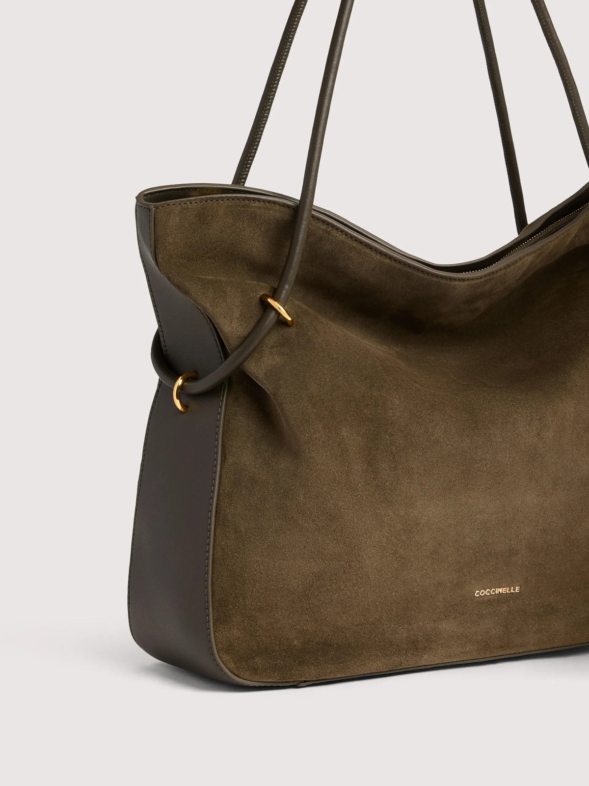 Coccinelle borsa shopping in camoscio "Lizzie" Verde E1VEQ110101.W25 FANGO