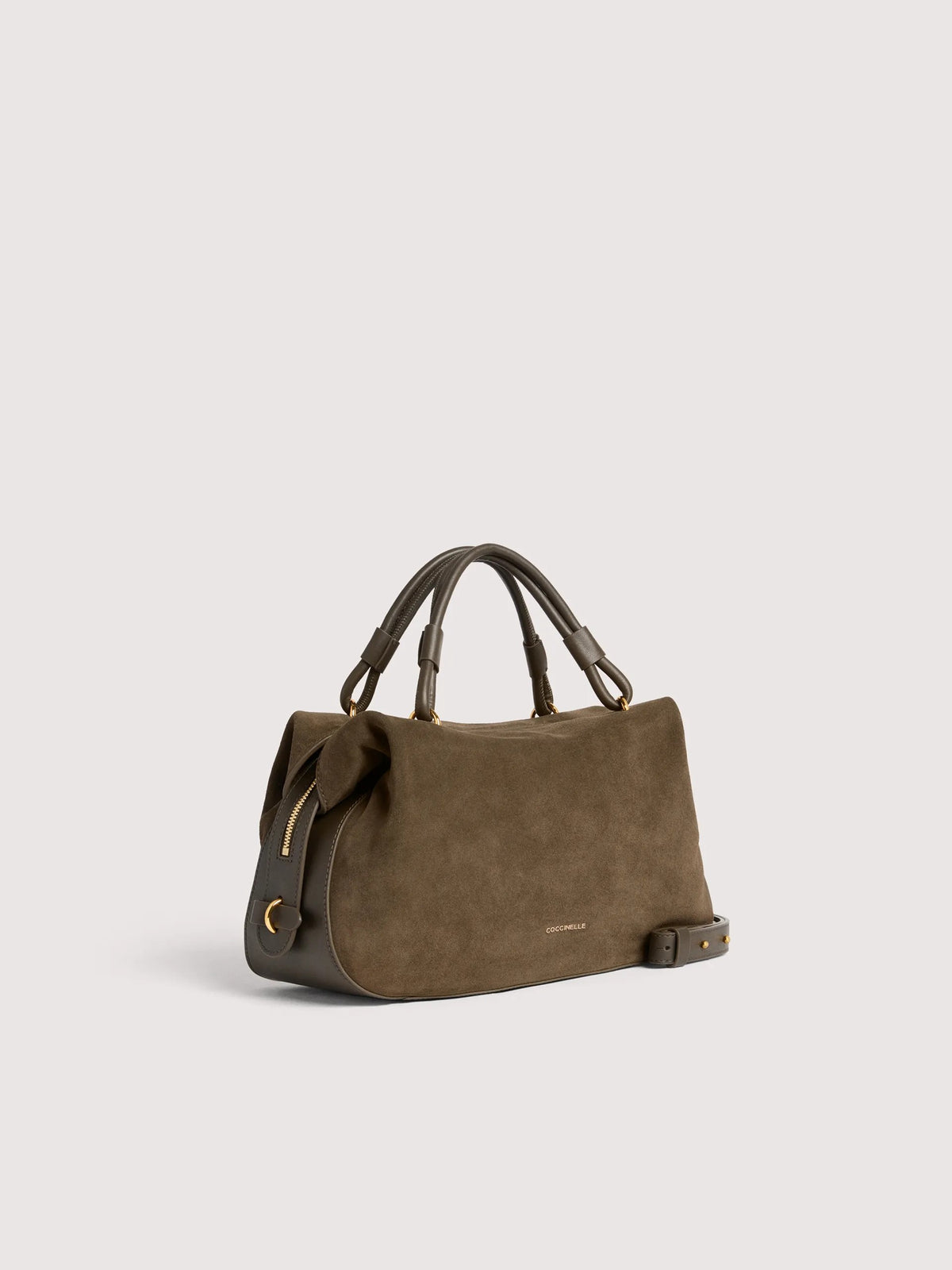Coccinelle borsa a mano in camoscio "Lizzie" Verde E1VEQ180201.W25 FANGO