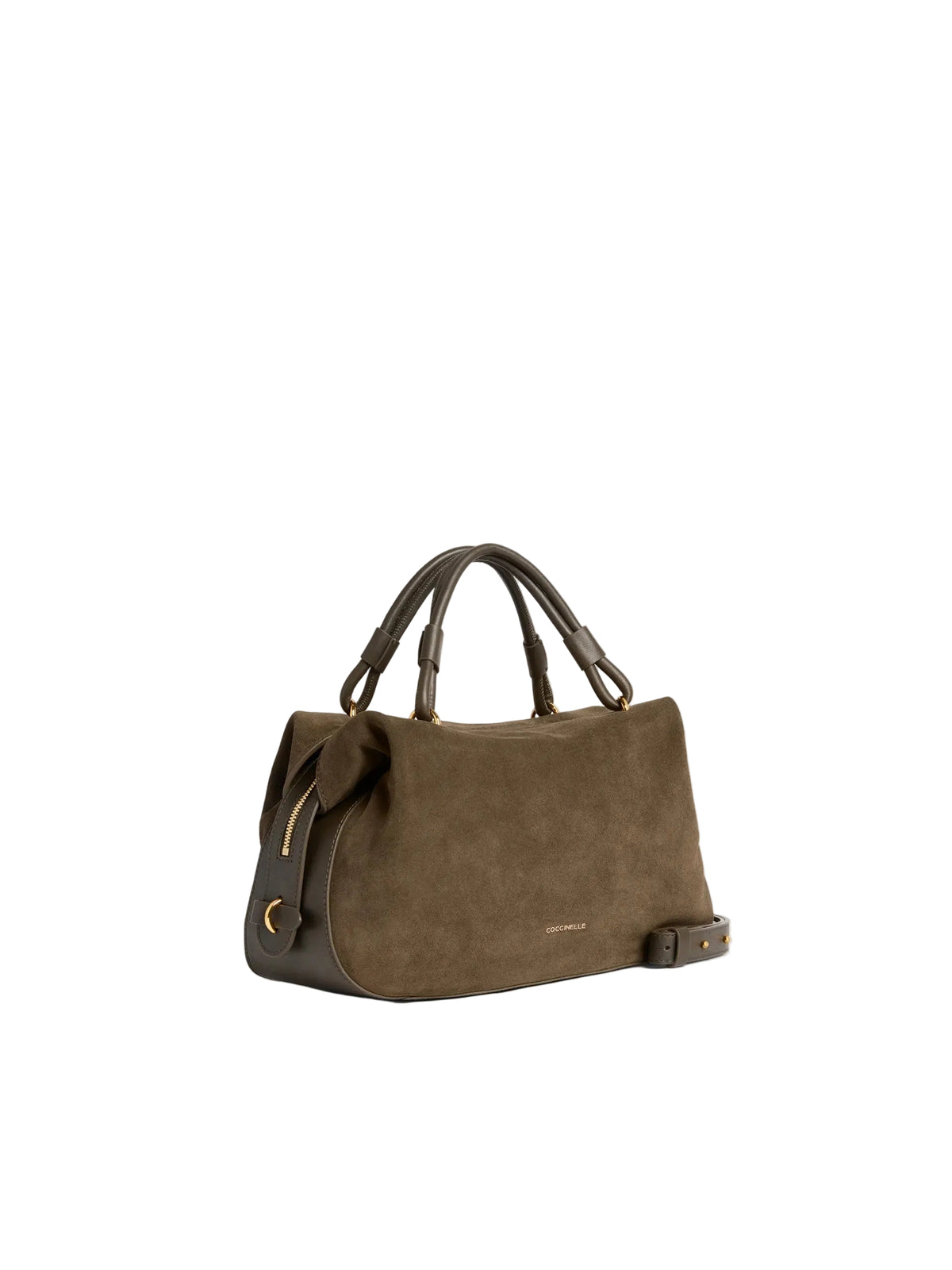 Coccinelle borsa a mano in camoscio "Lizzie" Verde E1VEQ180201.W25 FANGO