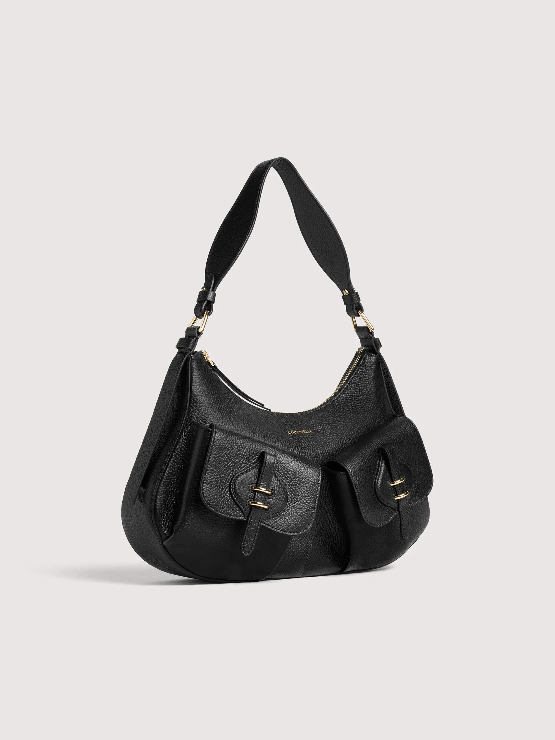Coccinelle borsa a spalla in pelle "Mavery Pocket" Nero E1VGK120101.001 NOIR