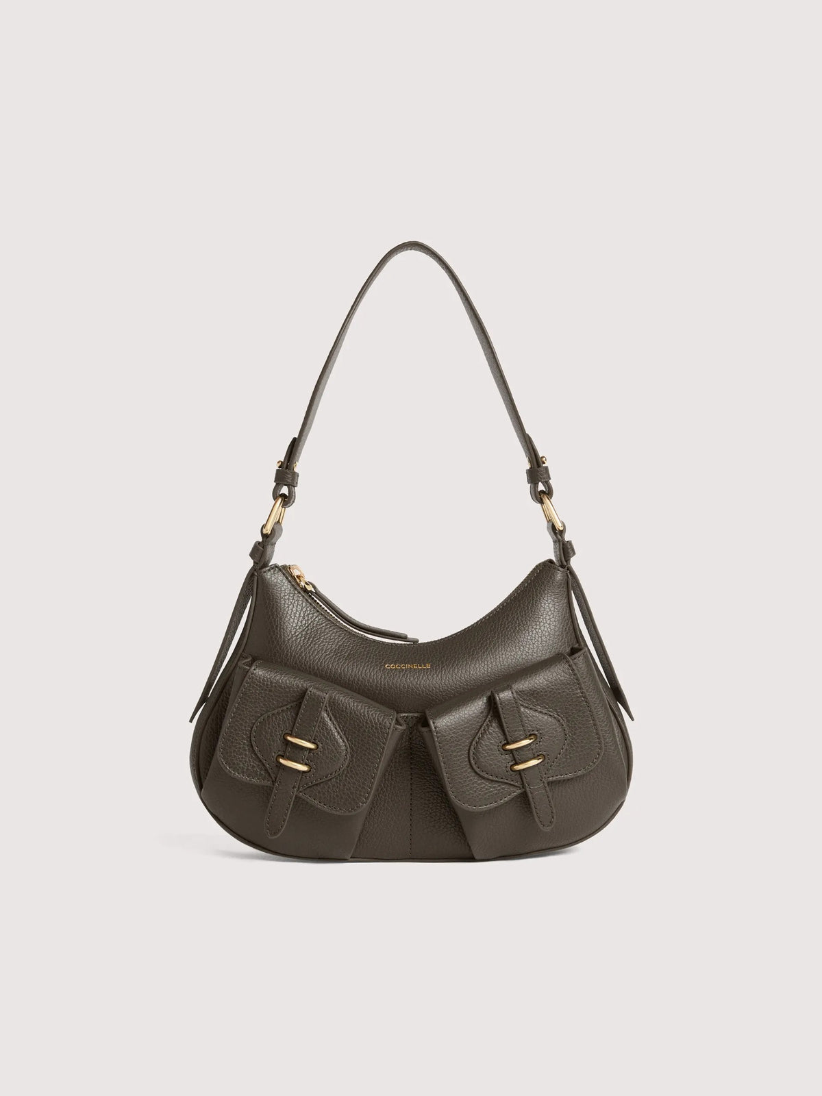 Coccinelle borsa a spalla in pelle "Mavery Pocket" Verde E1VGK120201.W25 FANGO