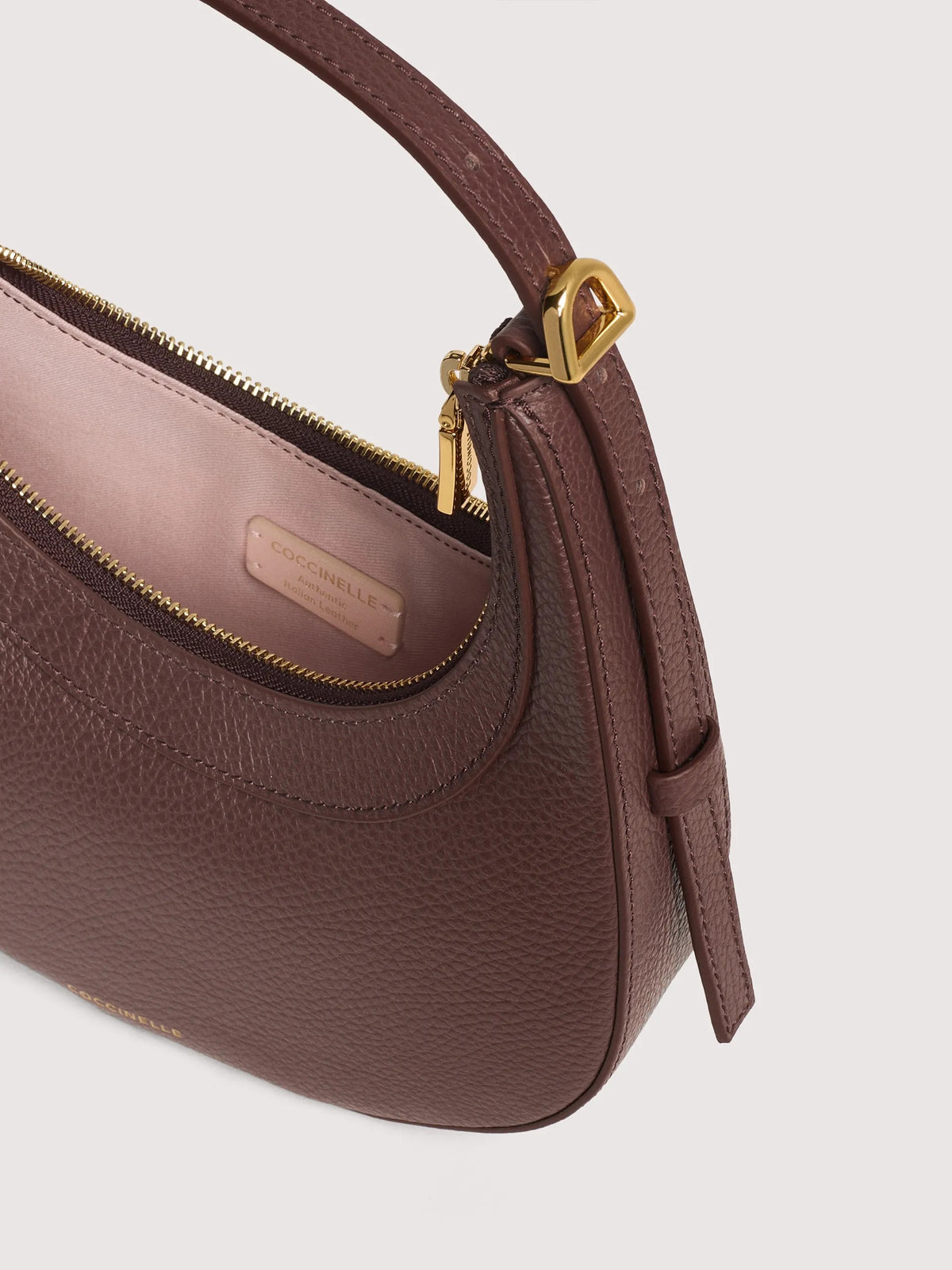 Coccinelle borsa a spalla in pelle "Whisper" Marrone E5PIP530101.R49 BERRY