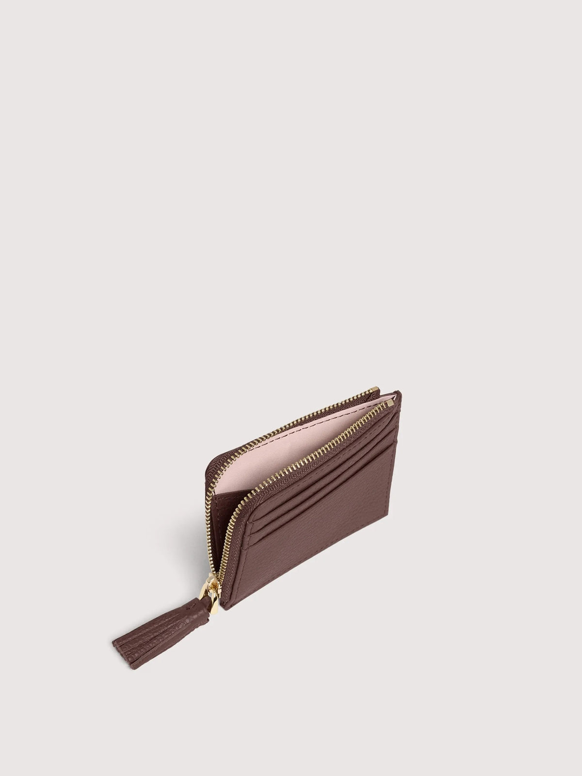 Coccinelle porta carte di credito in pelle "Tassel" Marrone E2MU0128901.R49 BERRY