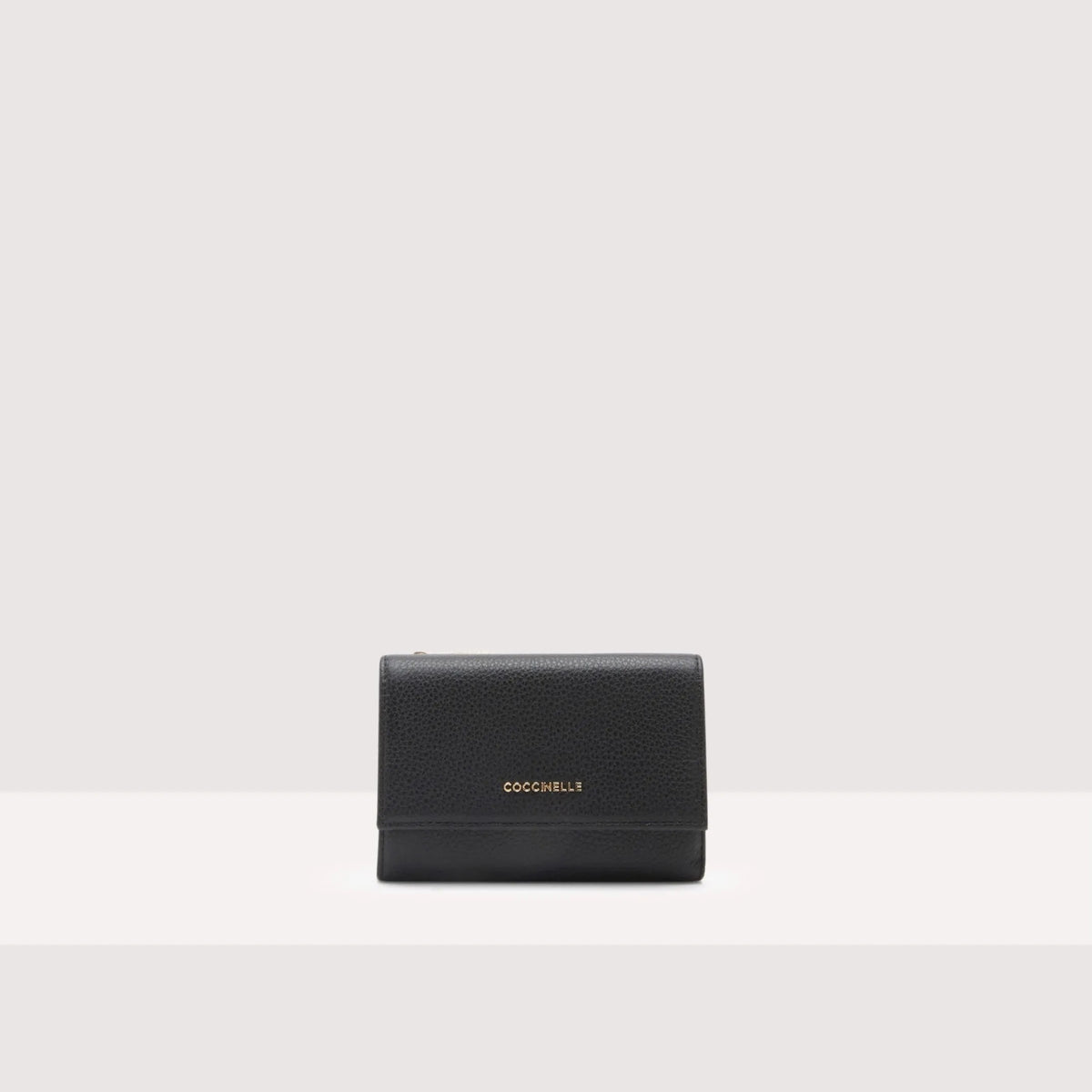 Coccinelle portafogli in pelle "Metallic Soft" Nero E2MW5116601.001 NOIR