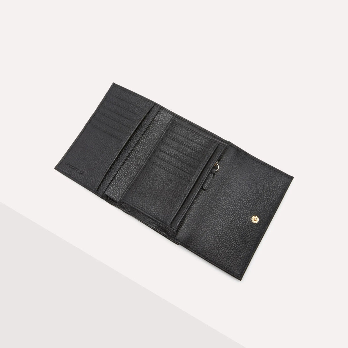 Coccinelle portafogli in pelle "Metallic Soft" Nero E2MW5116601.001 NOIR