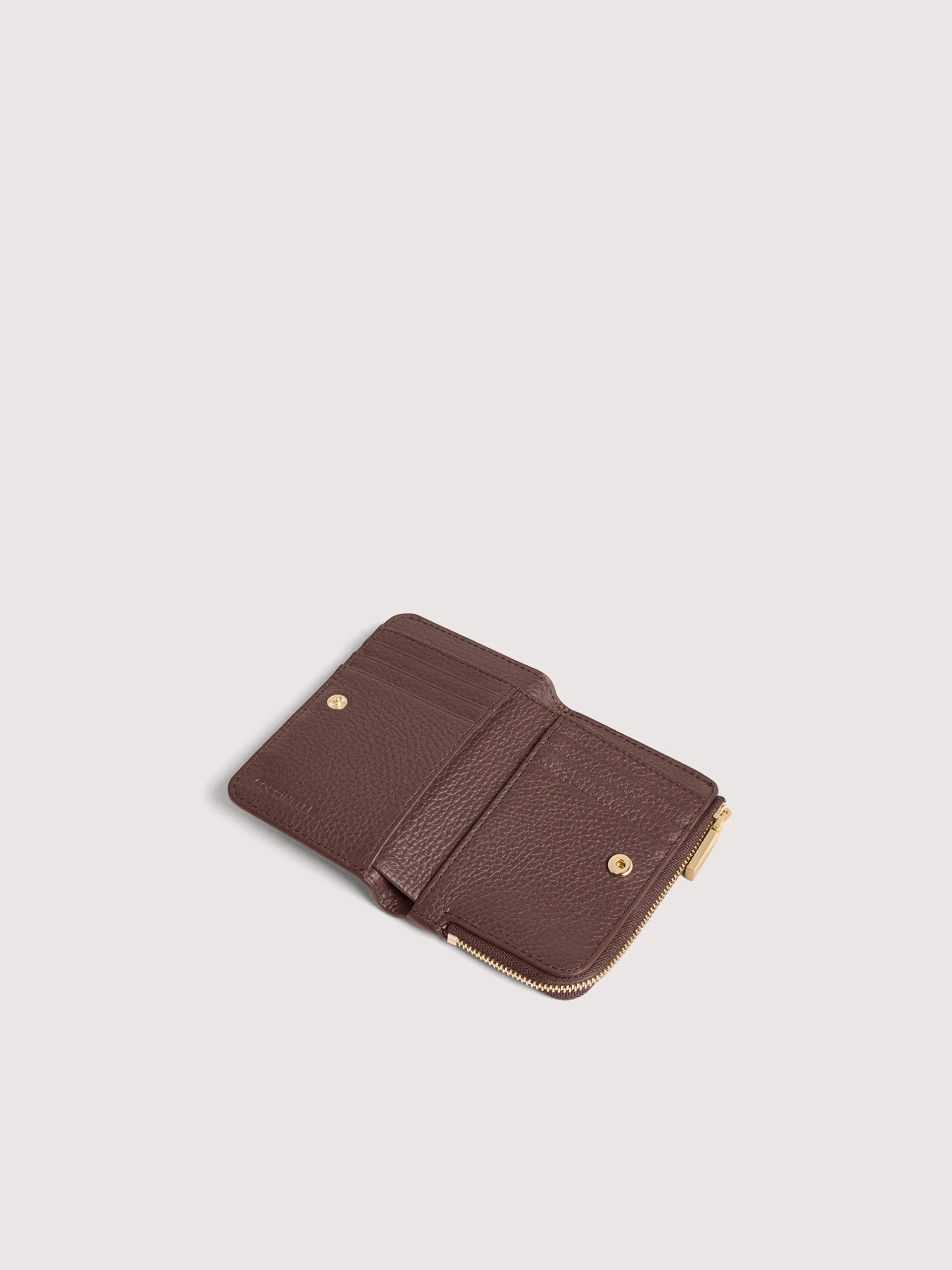 Coccinelle portafogli in pelle "Metallic Soft" Marrone E2MW511D101.R49 BERRY
