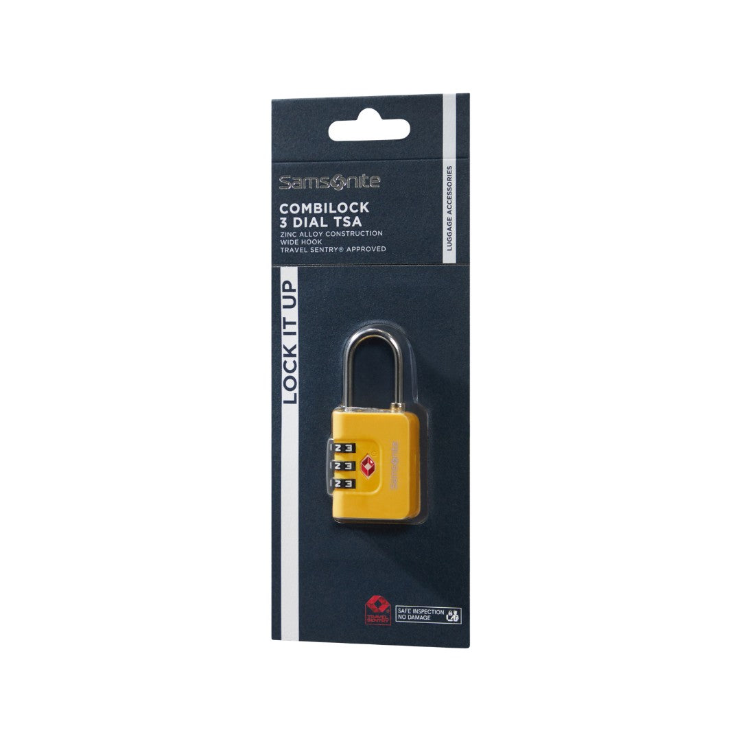 Samsonite lucchetto TSA in metallo e pvc "Ta Revolution" Giallo 155577.1924 YELLOW