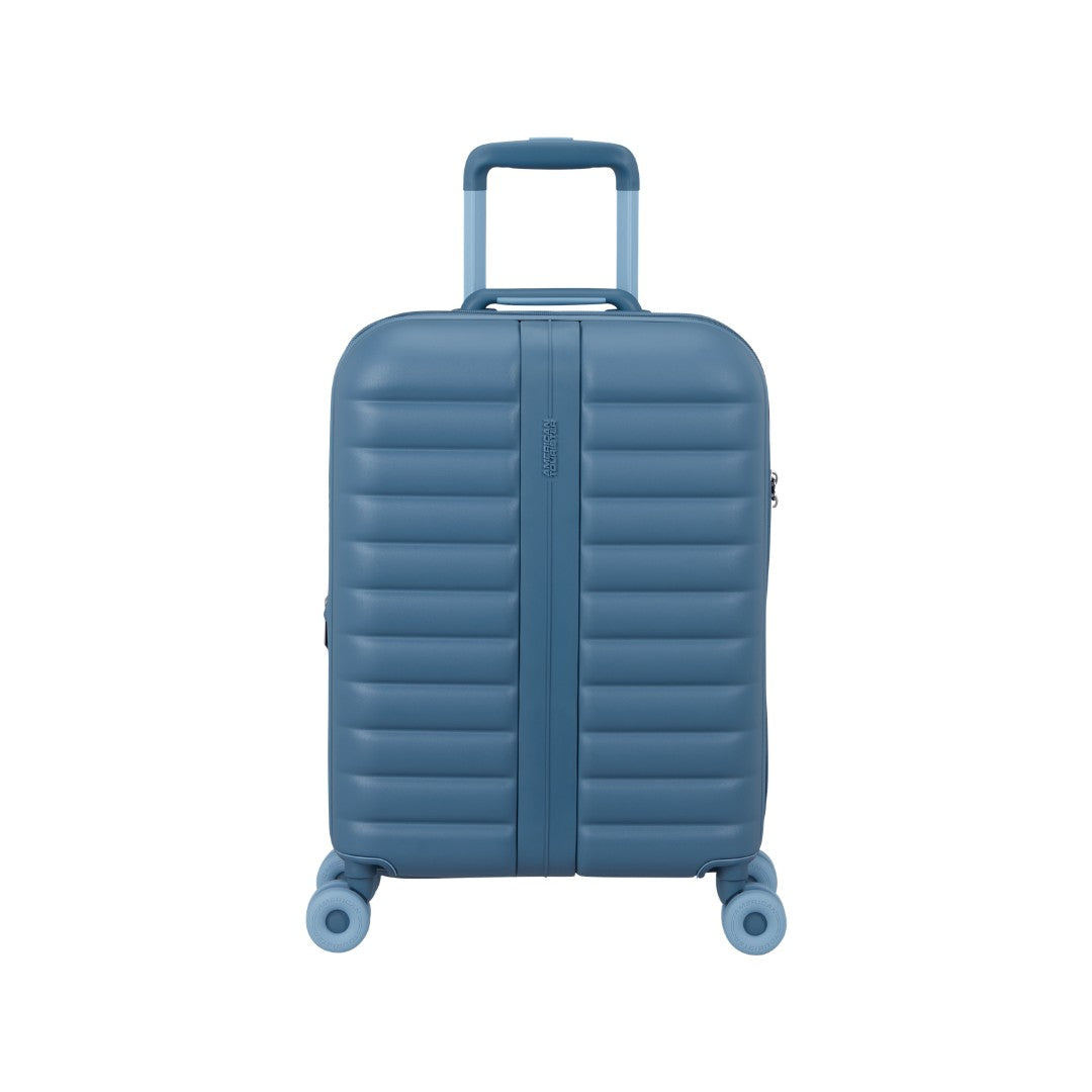 American Tourister trolley cabina in policarbonato "Neovibe" Azzurro 159930.1827 STEEL BLUE