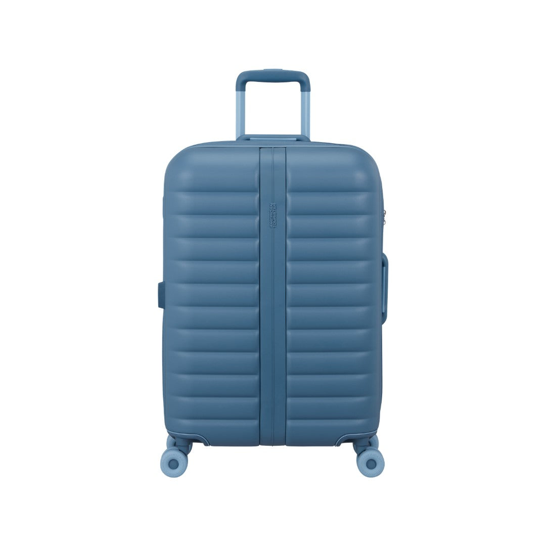 American Tourister trolley medio in policarbonato "neovibe" Azzurro 159932.1827 STEEL BLUE