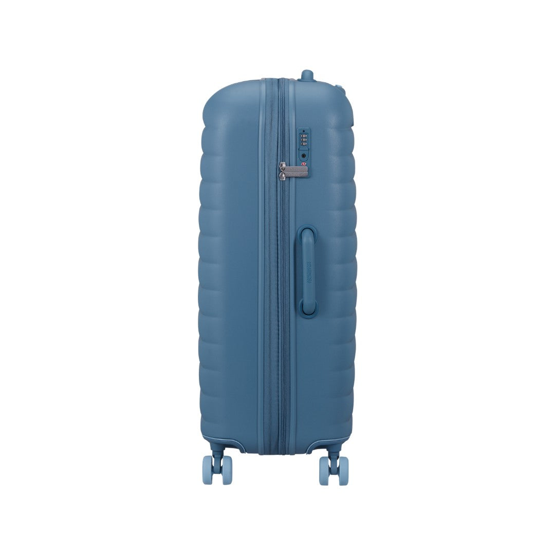 American Tourister trolley grande in policarbonato "Neovibe" Azzurro 159933.1827 STEEL BLUE