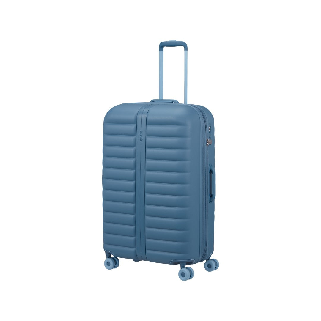 American Tourister trolley grande in policarbonato "Neovibe" Azzurro 159933.1827 STEEL BLUE