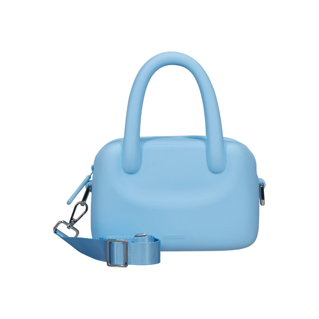 American Tourister mini bag in gomma "Jellypop" Azzurro 162201.372E NEPTUNE BLUE