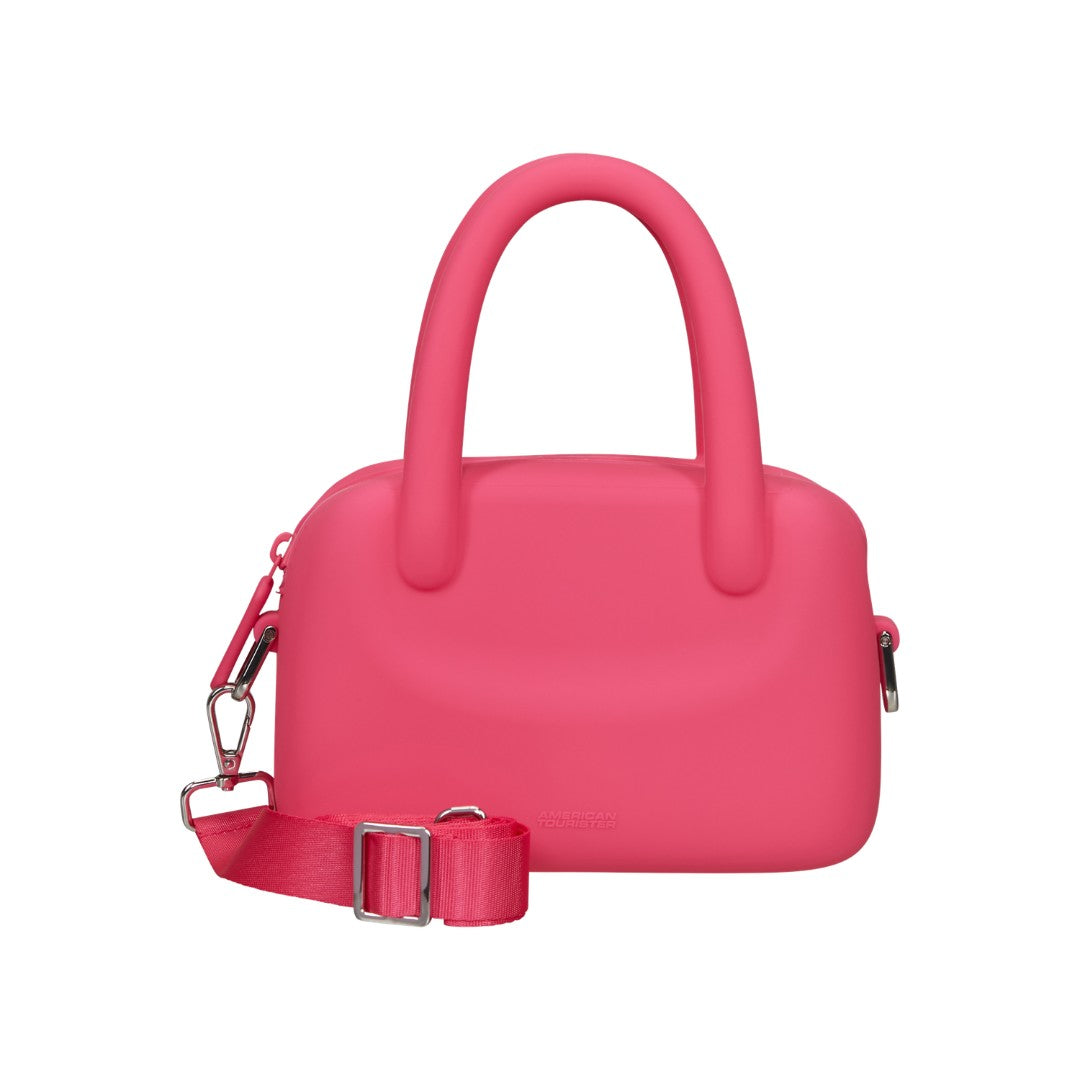 American Tourister mini bag in gomma "Jellypop" Fucsia 162201.A556 HAWAIIAN PINK