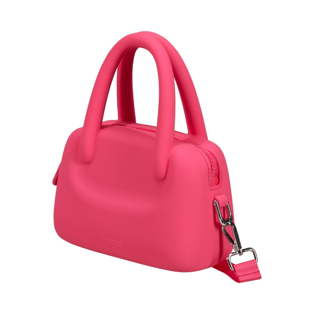 American Tourister mini bag in gomma "Jellypop" Fucsia 162201.A556 HAWAIIAN PINK