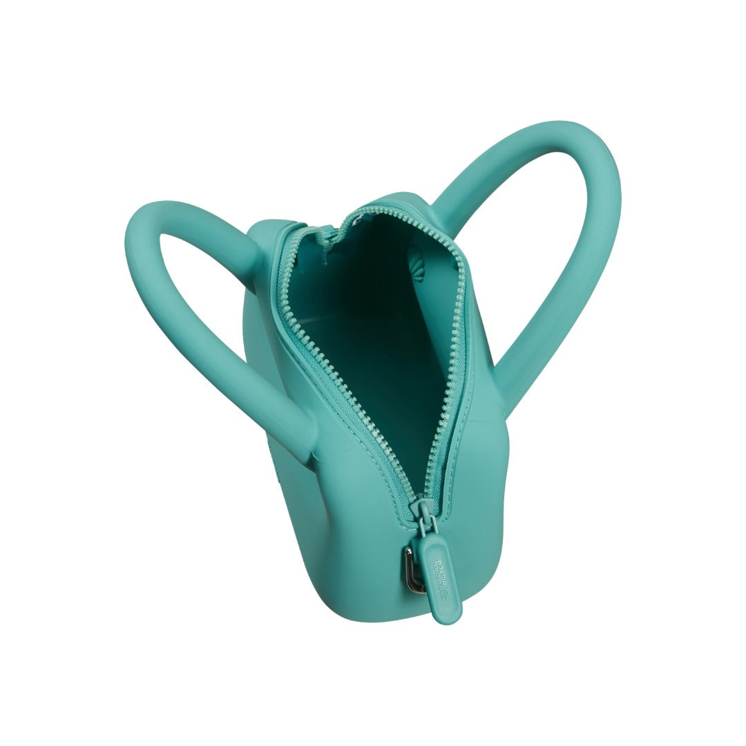 American Tourister mini bag in gomma "Jellypop" Verde acqua 162201.A644 DUSTY TURQUOISE