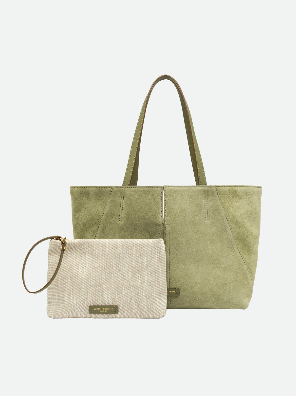 Gianni Chiarini borsa shopping in camoscio "Maya" Verde BS12175CM-FRSH.14366 WILLOW