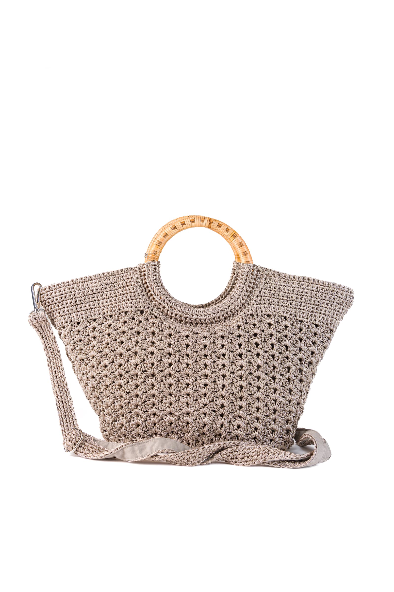 Enrico Versari borsa a mano in tessuto "Fancy" Tortora FANCY NC.BROWN