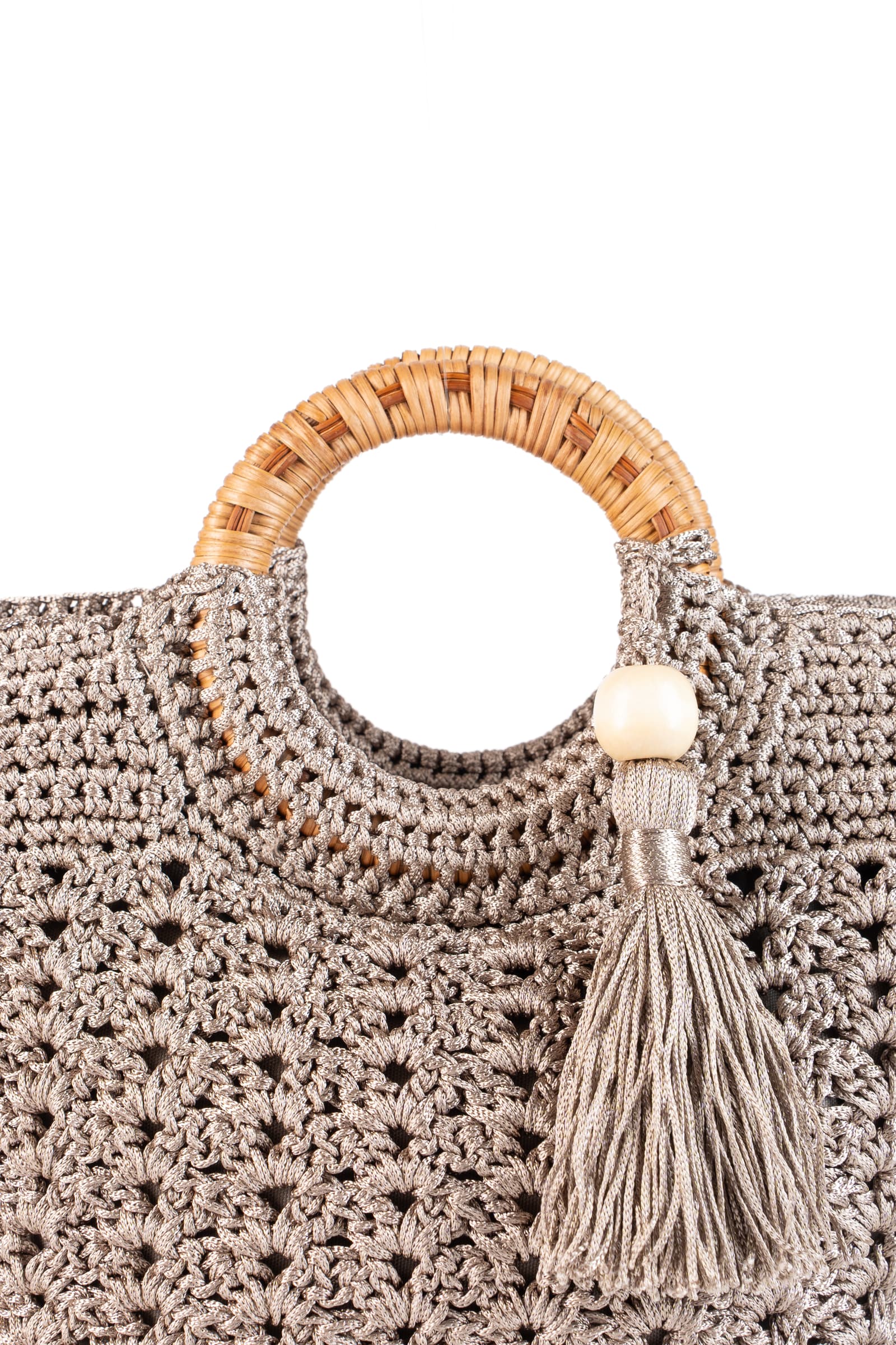 Enrico Versari borsa a mano in tessuto "Fancy" Tortora FANCY NC.BROWN