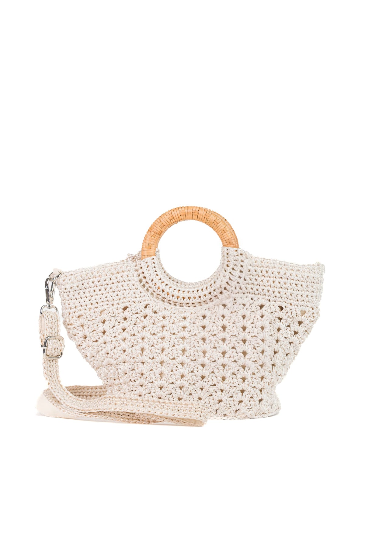 Enrico Versari borsa a mano in tessuto "Fancy" Avorio FANCY NC.LIGHT BROWN