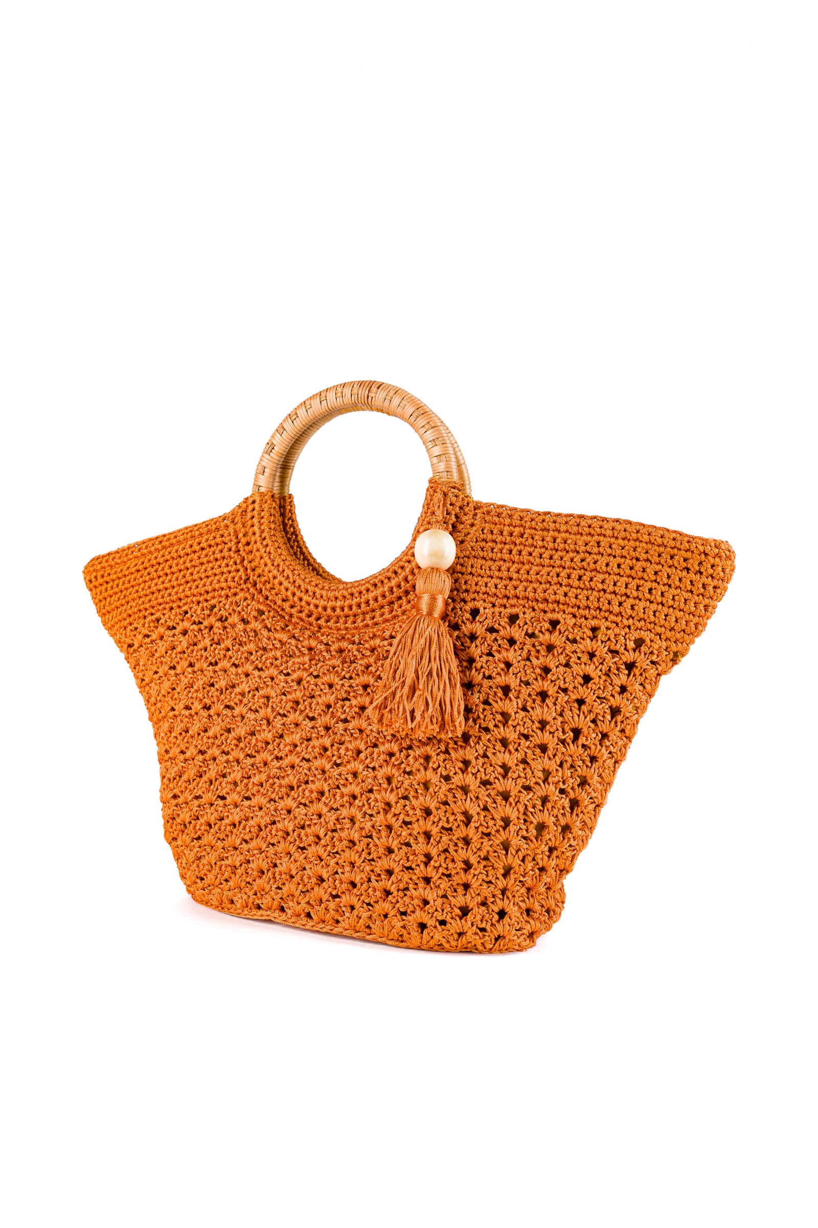 Enrico Versari borsa a mano in tessuto "Fancy" Arancione FANCY NC.OCHRE