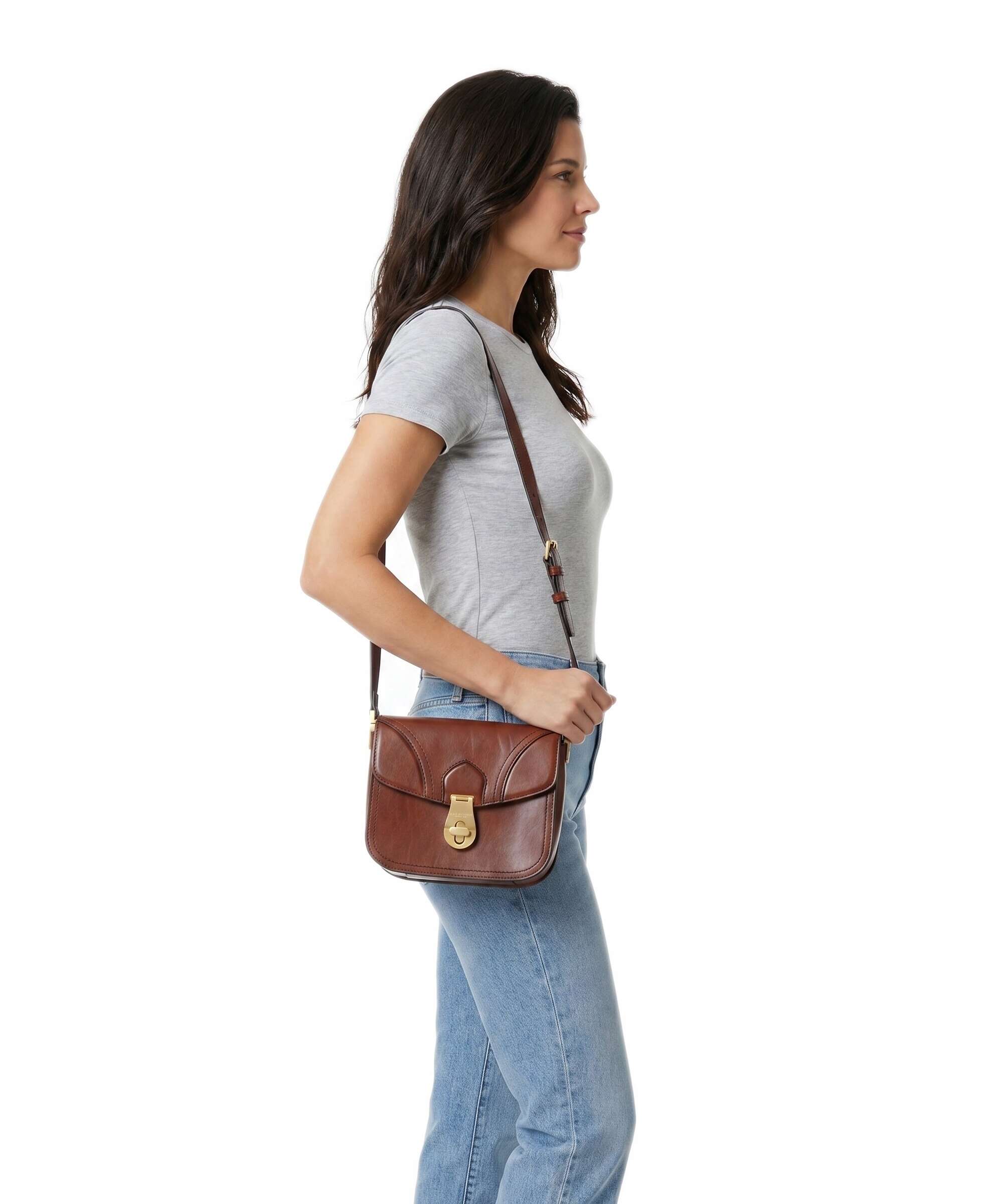 The Bridge borsa a tracolla in pelle "Mia" Marrone 04341601.14