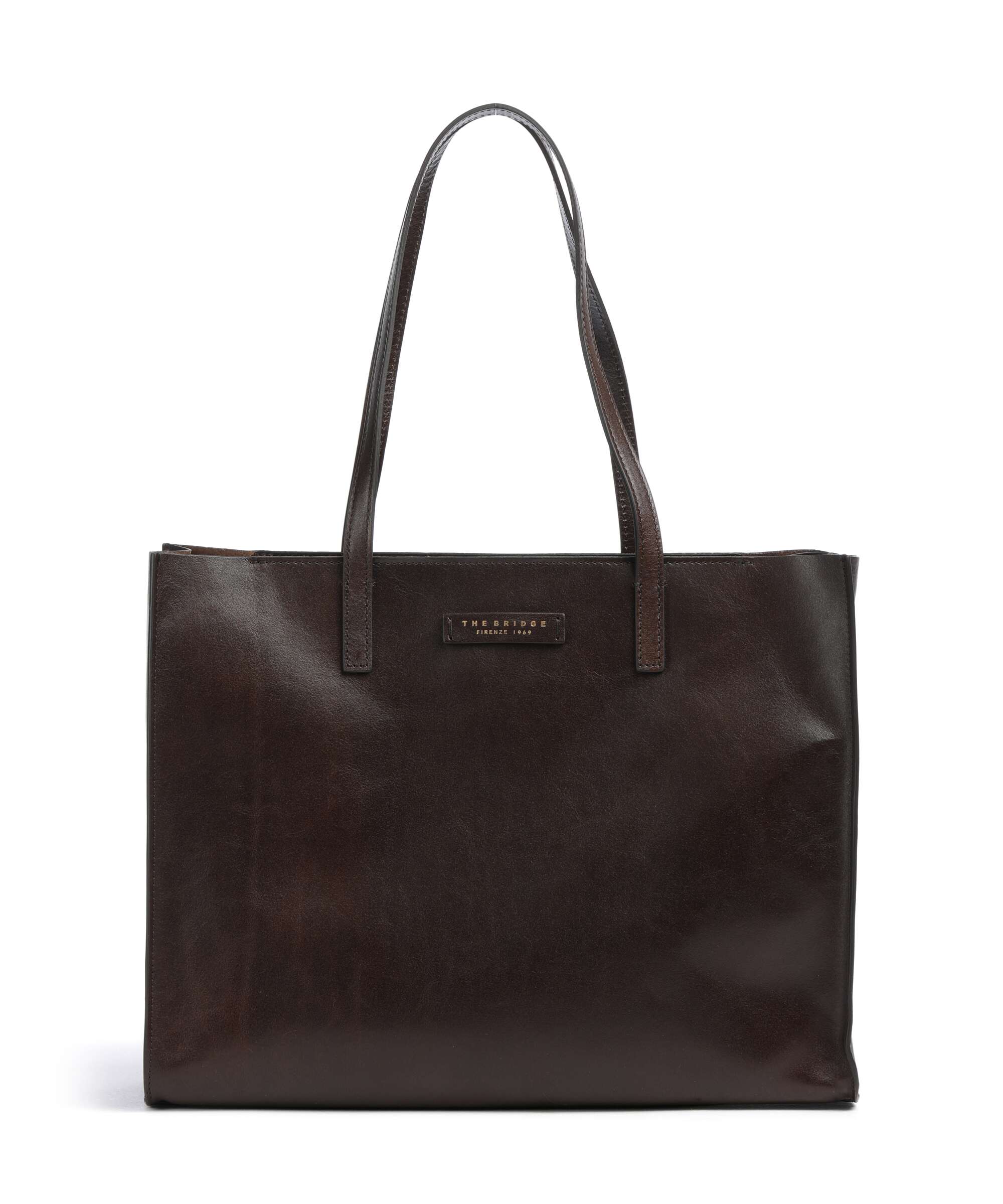 The Bridge borsa shopping in pelle "Mirra" Marrone 04131401.TV MOKA
