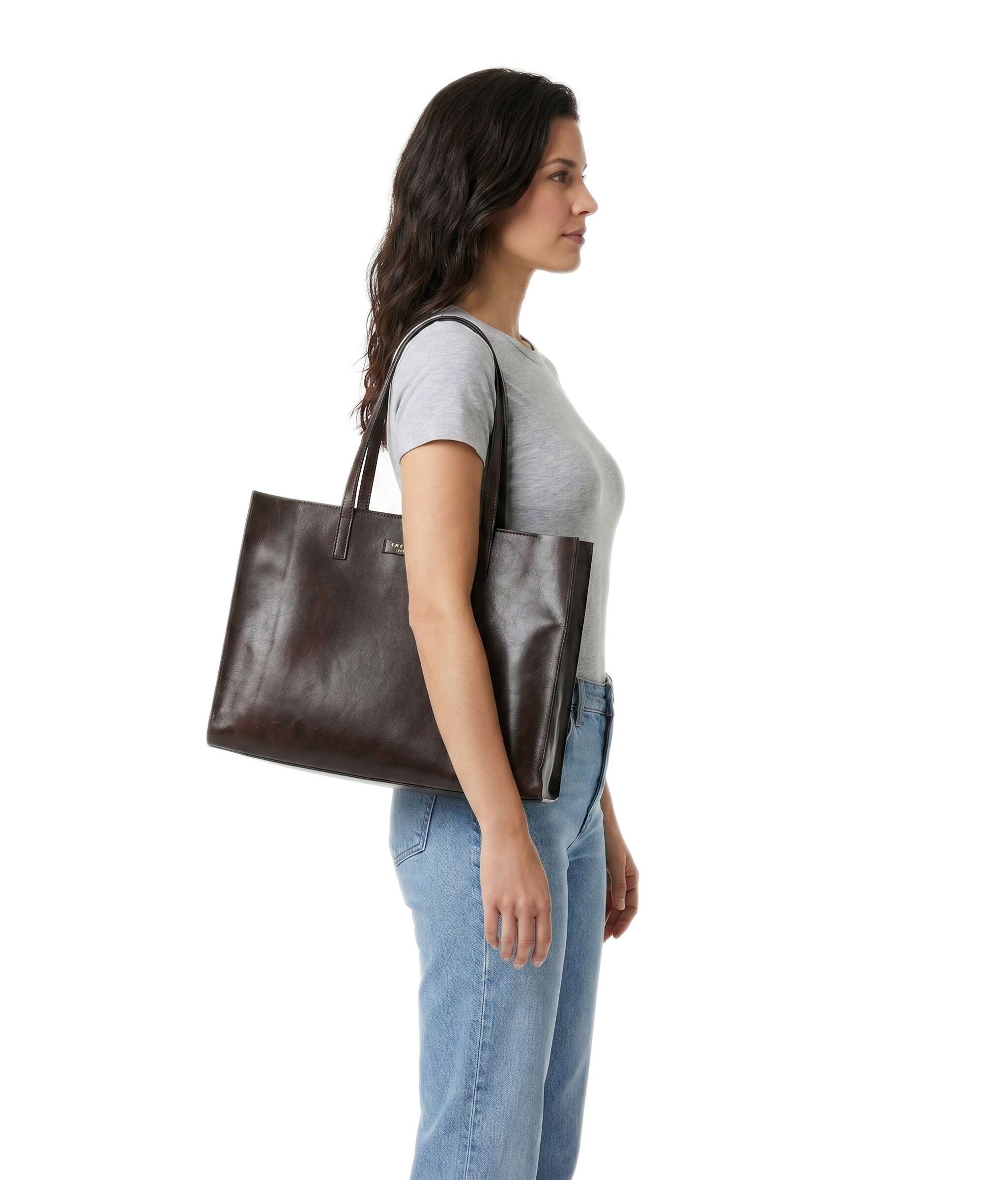 The Bridge borsa shopping in pelle "Mirra" Marrone 04131401.TV MOKA