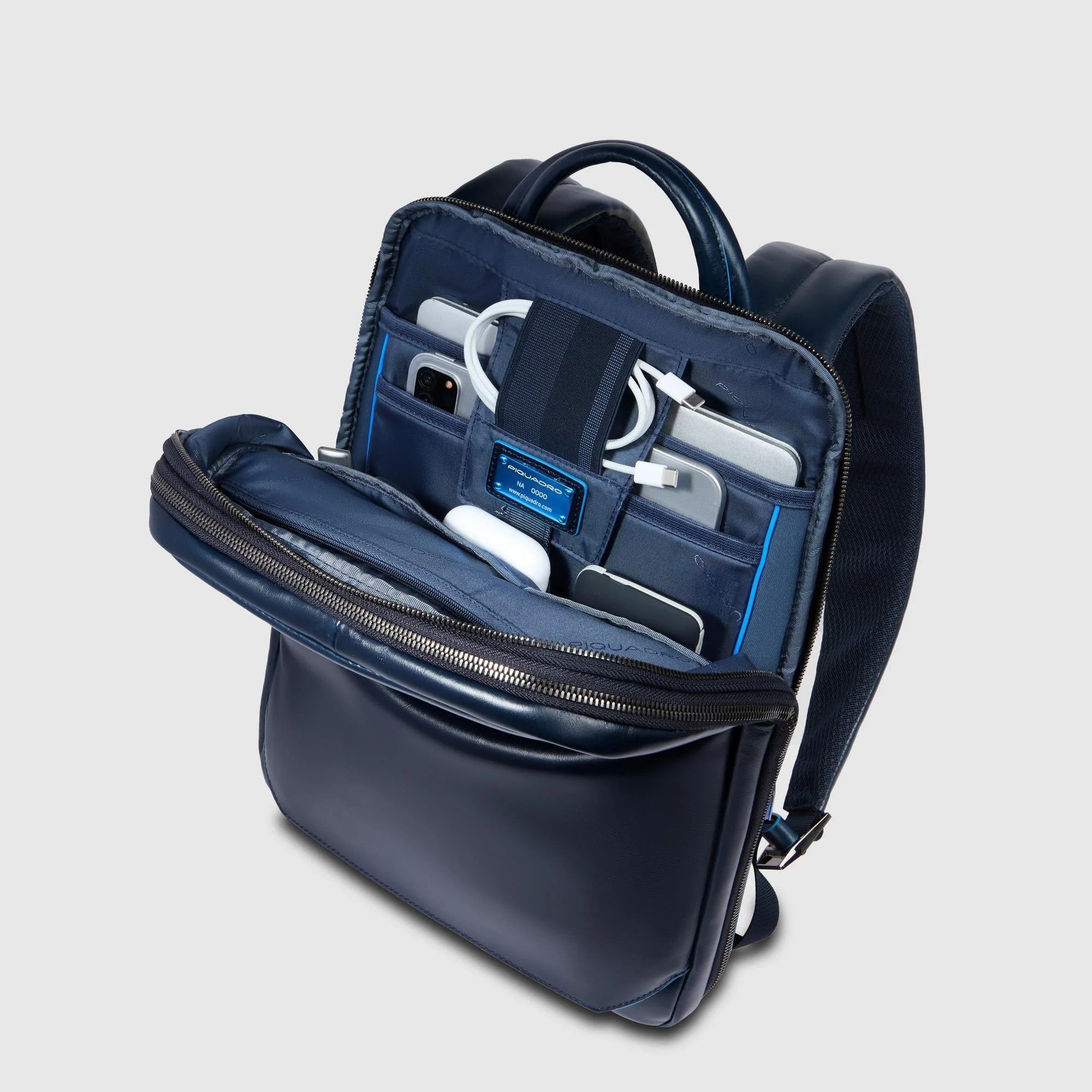Piquadro zaino in pelle "Blue Square" CA6311B2.BLU2