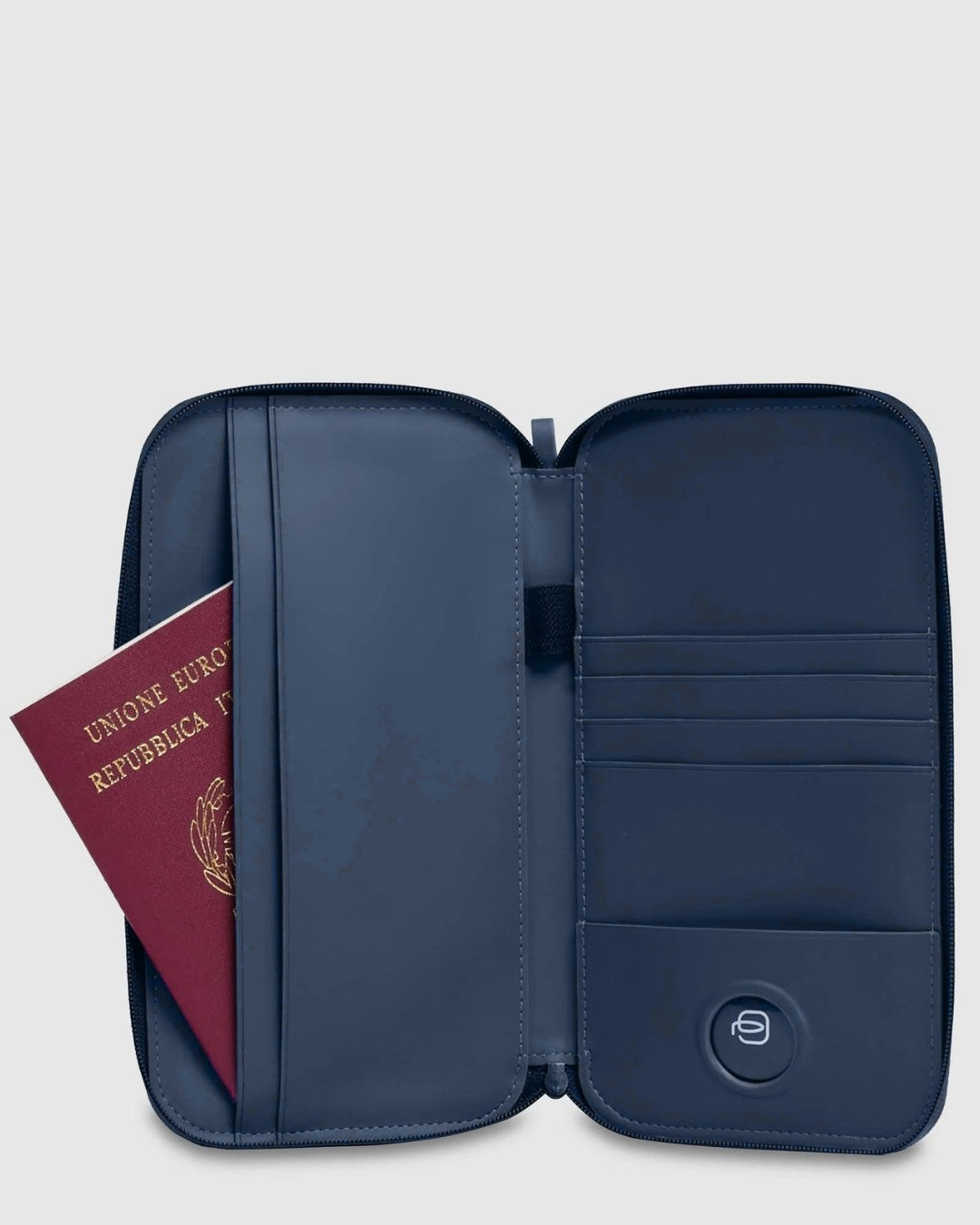Piquadro porta passaporto in tessuto tecnico "Corner" Blu PP7033C2OWR.BLU