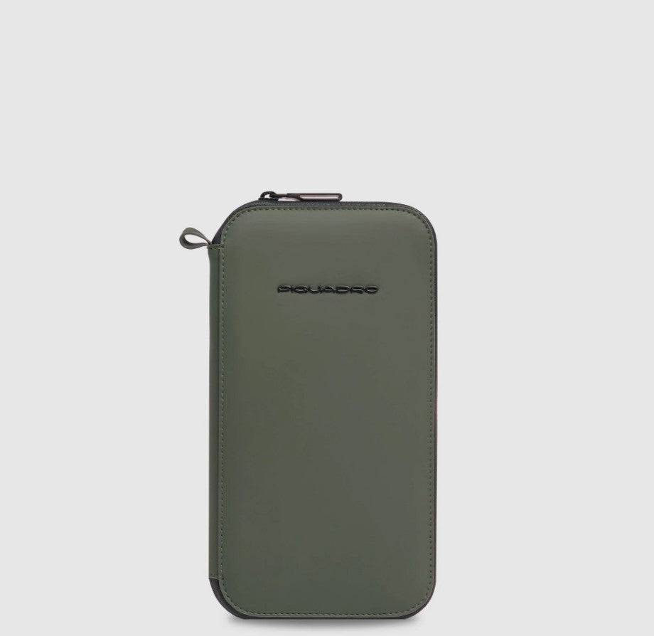 Piquadro porta passaporto in tessuto tecnico "Corner" Verde PP7033C2OWR.VE