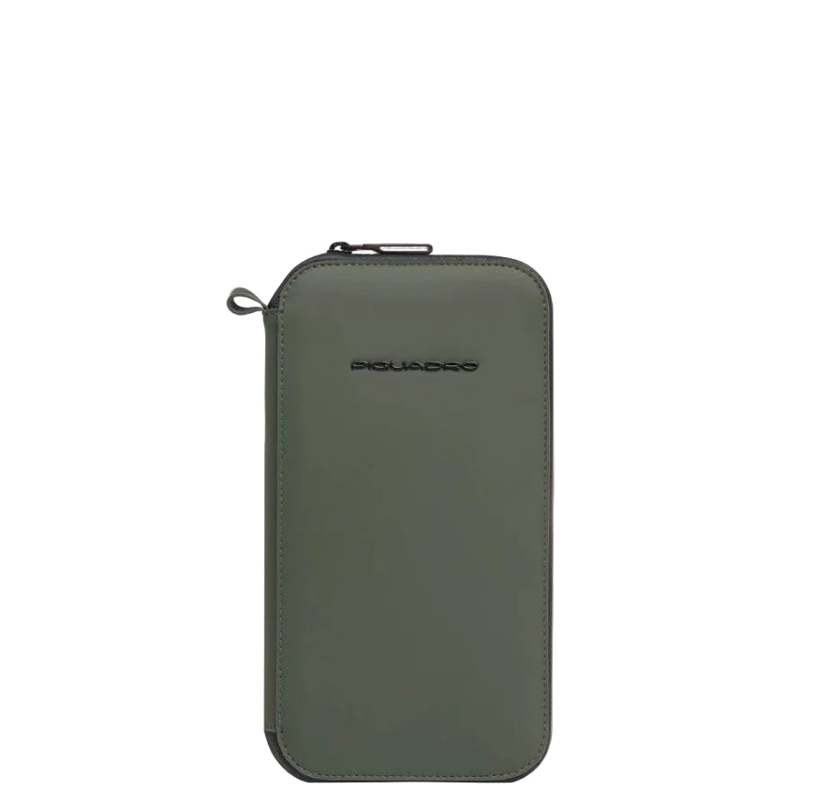 Piquadro porta passaporto in tessuto tecnico "Corner" Verde PP7033C2OWR.VE