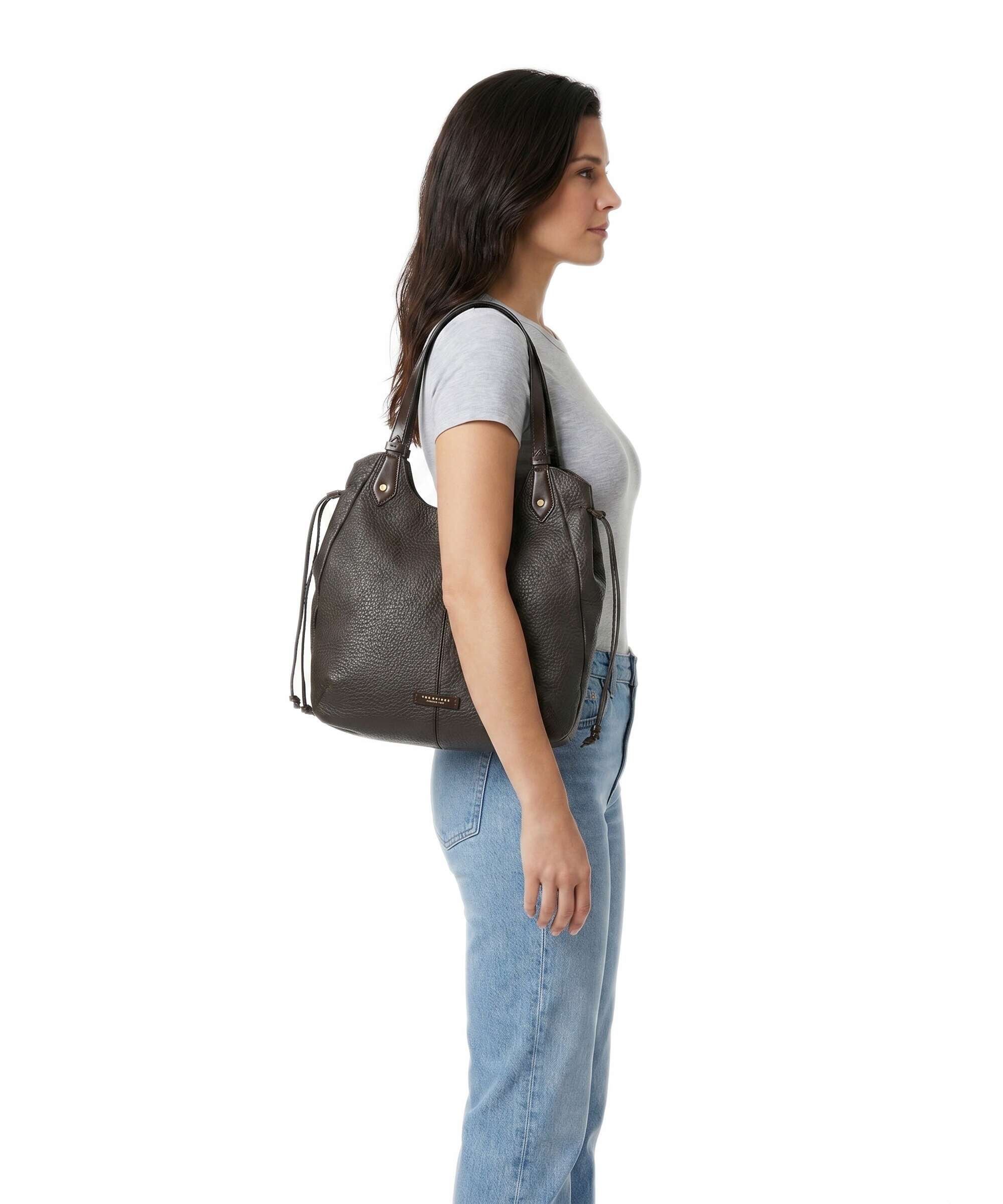 The Bridge borsa shopping in pelle "Martina" Marrone 044056ZA.TV MOKA