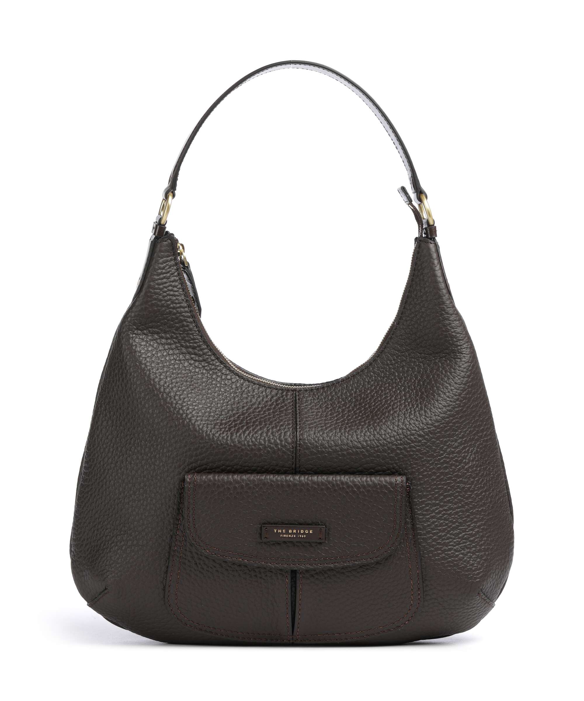 The Bridge borsa a spalla in pelle "Martina" Marrone 044036ZA.TV MOKA
