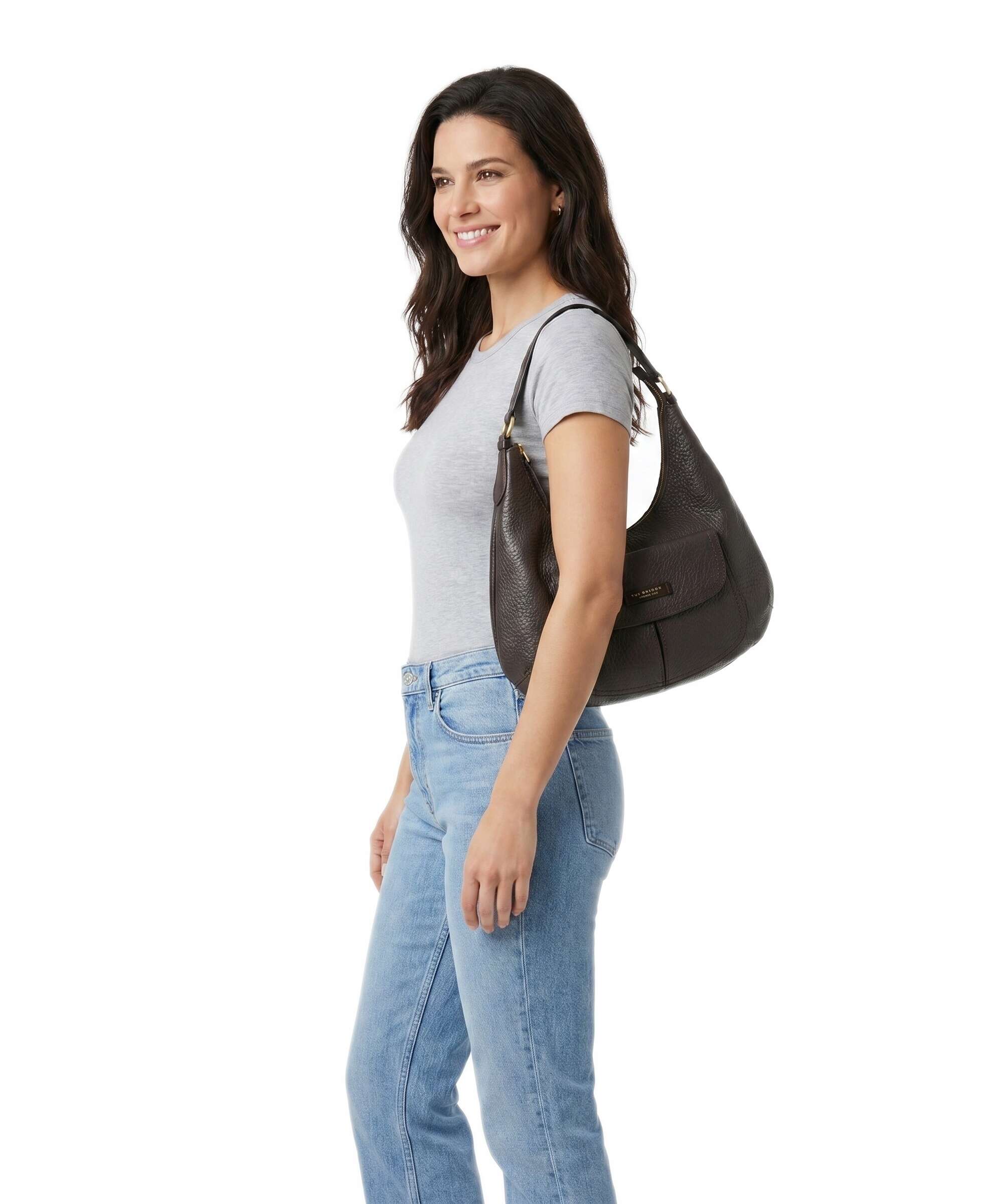 The Bridge borsa a spalla in pelle "Martina" Marrone 044026ZA.TV MOKA