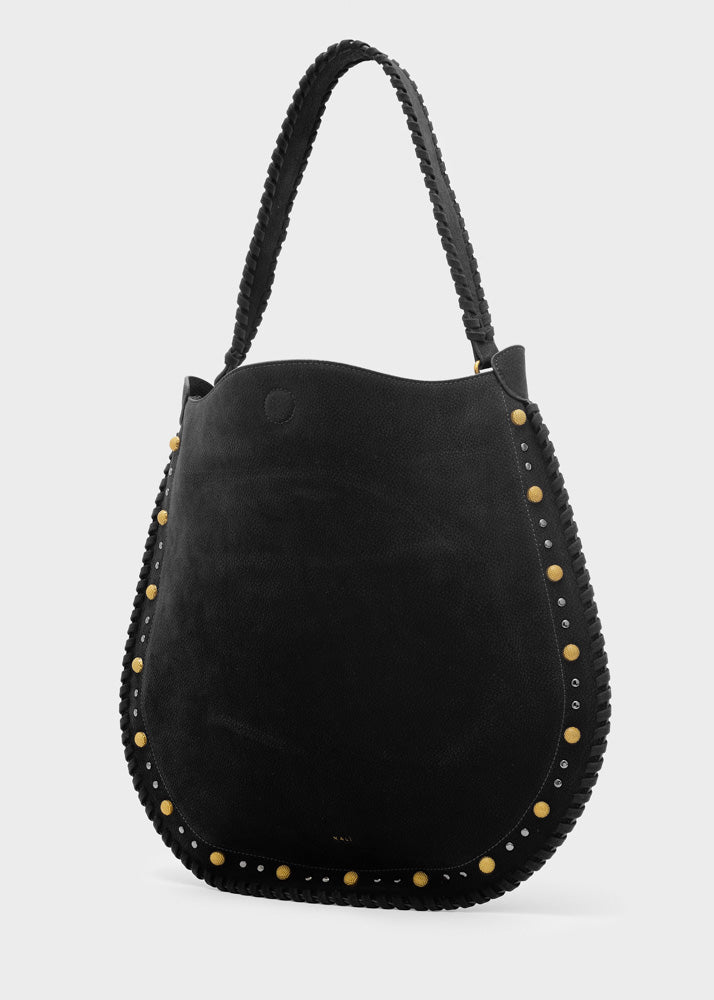 Nalì borsa a spalla in ecopelle "Altea" Nero ARBS0053.NERO