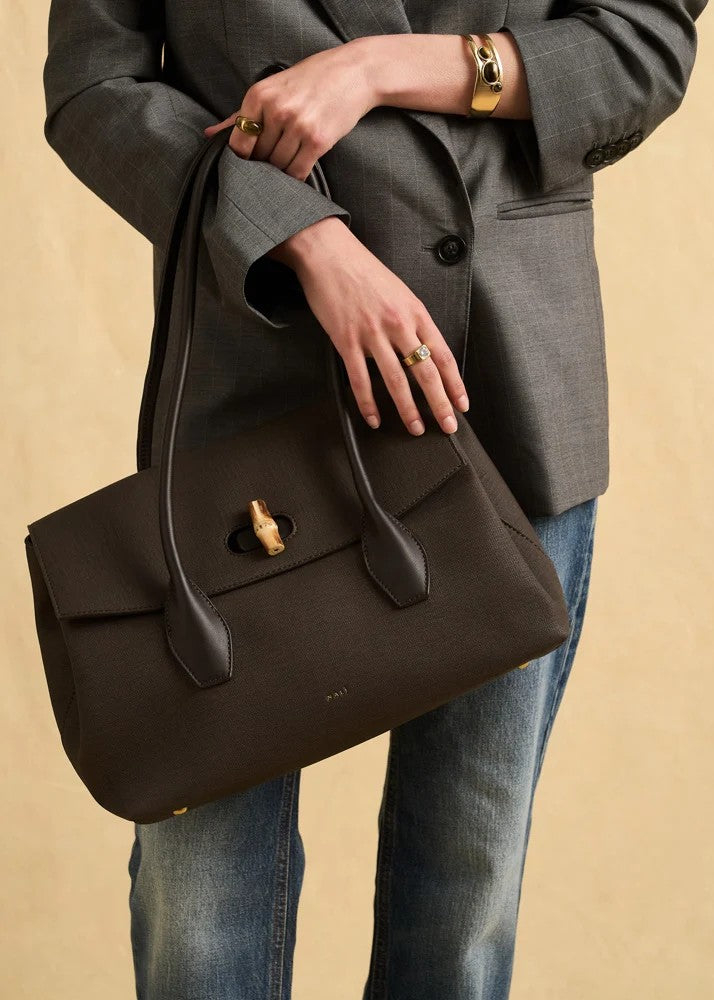 Nalì borsa a spalla in ecopelle "Jeanne" Marrone ARBS0060.MARRONE