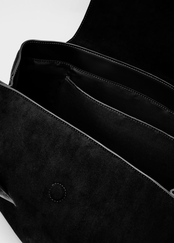 Nalì borsa a spalla in ecopelle "Jeanne" Nero ARBS0062.NERO