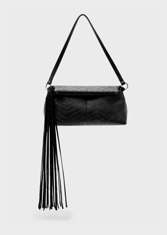 Nalì borsa a spalla in ecopelle "Muse" Nero ARBS0086.NERO