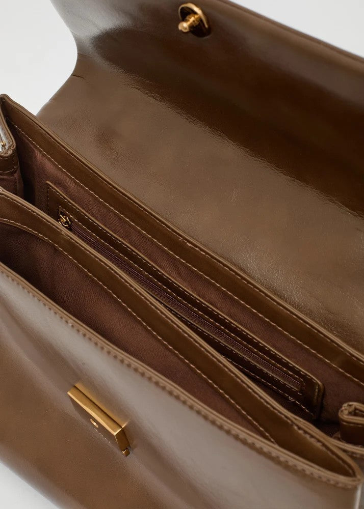 Nalì borsa a spalla in ecopelle "Caroline" Marrone ARBS0098.MARRONE