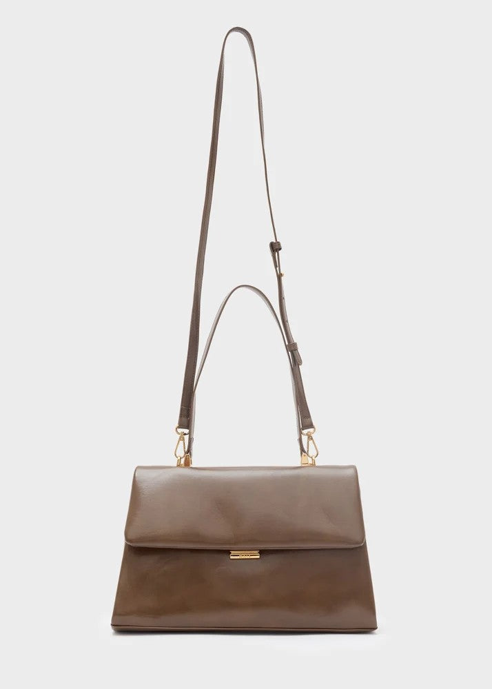 Nalì borsa a spalla in ecopelle "Caroline" Marrone ARBS0098.MARRONE