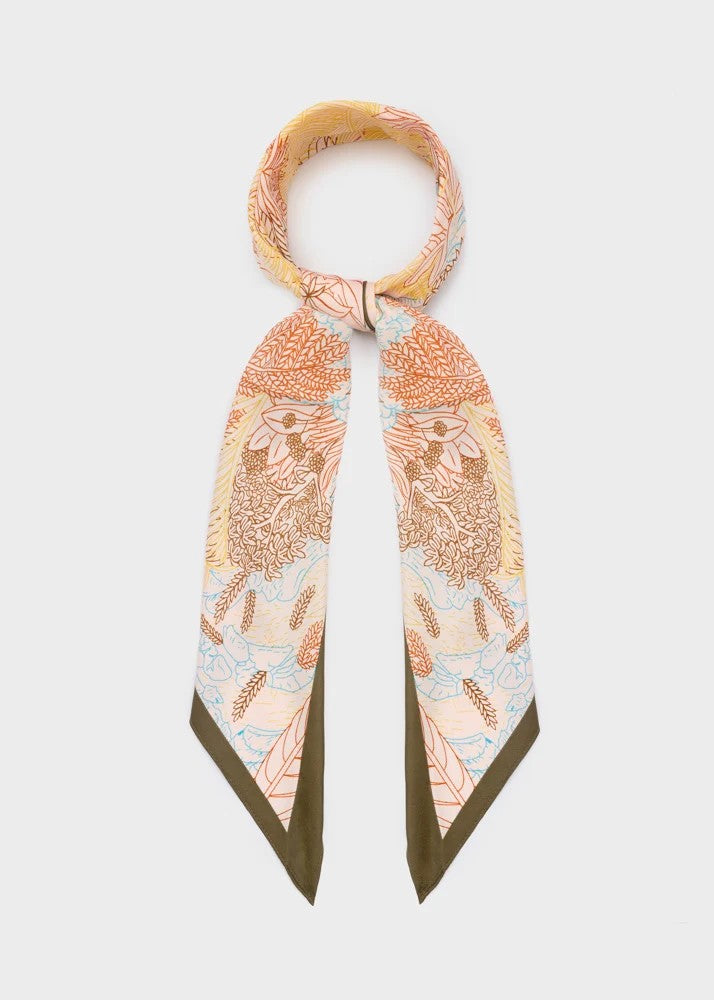 Nalì foulard in sintetico "Fantasia Mix" Multicolor BOSC0209.VERDE-ROSA