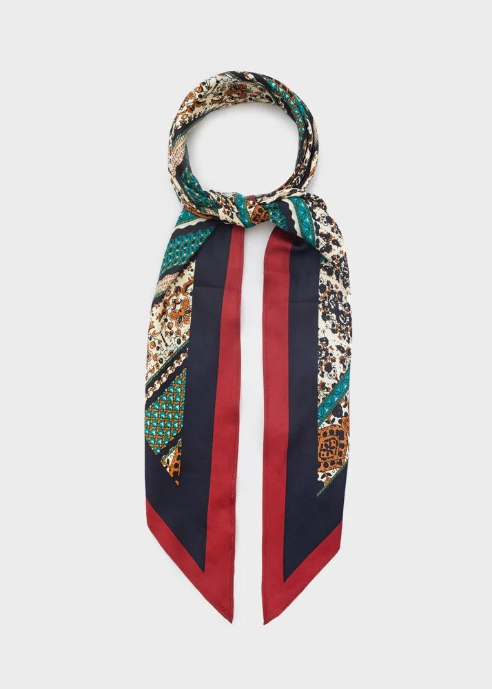 Nalì foulard in sintetico "Fantasia Mix" Multicolor BOSC0209.BORDEAUX-BLU
