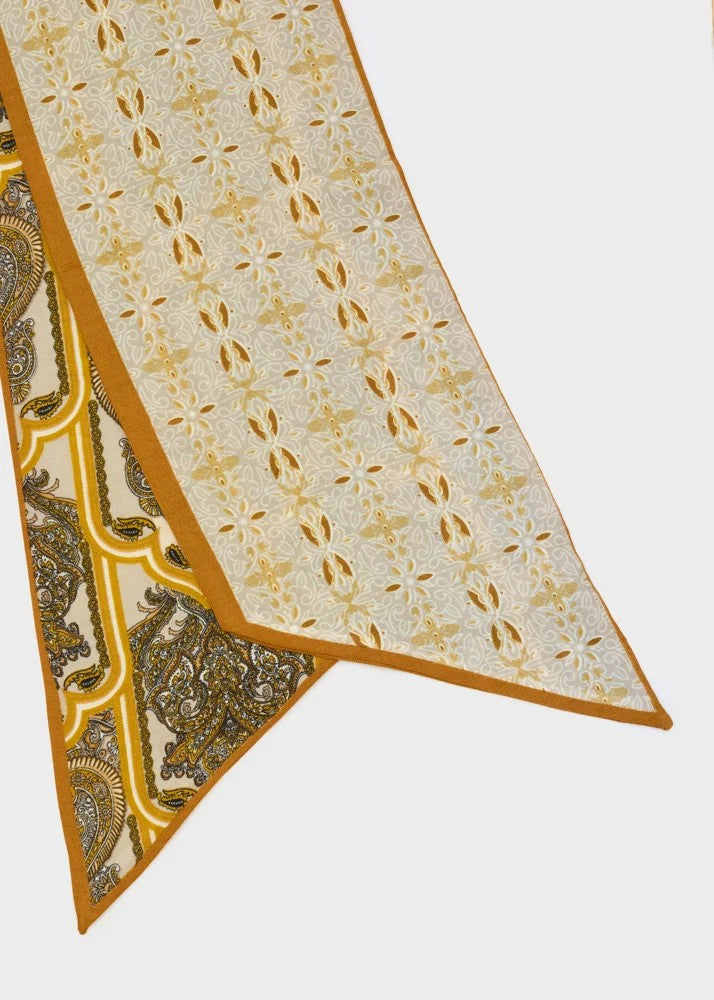 Nalì sciarpa in sintetico "Stampato" Multicolor BOSC0213.BIANCO-OCRA