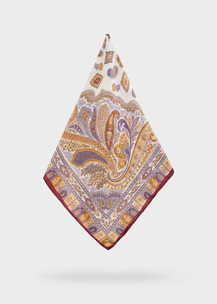 Nalì foulard in sintetico "Fantasia" Multicolor BOSC0216.BLU-BORDEAUX