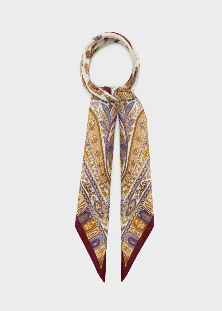 Nalì foulard in sintetico "Fantasia" Multicolor BOSC0216.BLU-BORDEAUX