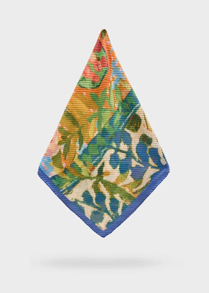 Nalì foulard in sintetico "Fantasia Astratta" Multicolor BOSC0219.GIALLO-BLU