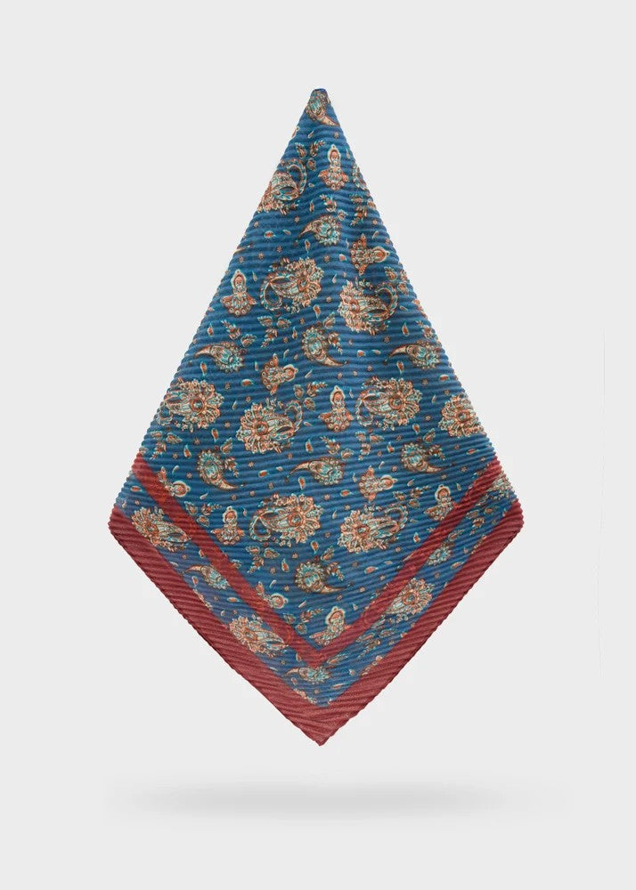 Nalì foulard in sintetico "Fantasia Astratta" Multicolor BOSC0220.BLU-GIALLO